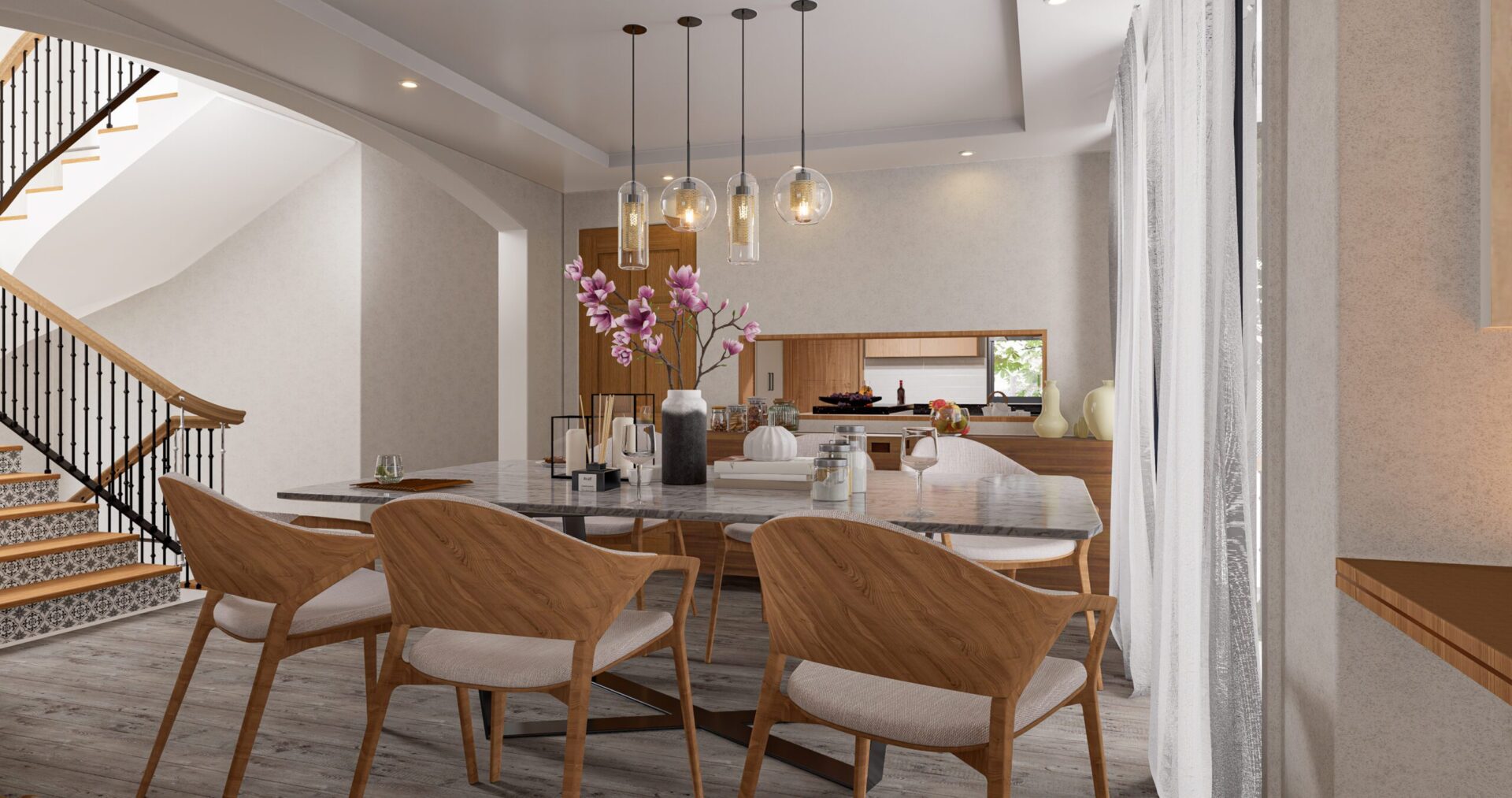 El Olam Residency Interior Dining Area